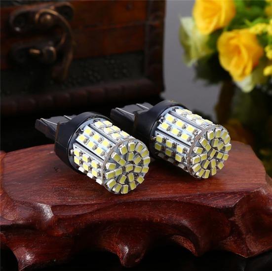 2 шт. 12 В T20 7440 7443 64 SMD белый 6000K автомобильный задний тормоз задний светодиодный светильник
