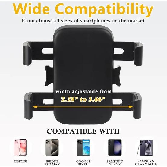 Universal Golf Cart Phone Holder Mount Compatible with EZGO/Club Car/Yamaha For IPhone/Galaxy/Huawei Quick Release/360° Rotatabl