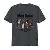 Funny Vintage Cartoon Christmas Haunted Unisexsion Stretching Portraits Print Casual T Shirt Vintage Washed Homme Streetwear