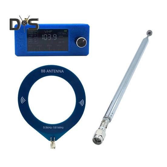 0,5-108 МГц портативный мини-радио перезаряжаемый карманный размер 1,9-дюймовый IPS экран вседиапазонный радиоприемник HF/SW/MW/VHF радио