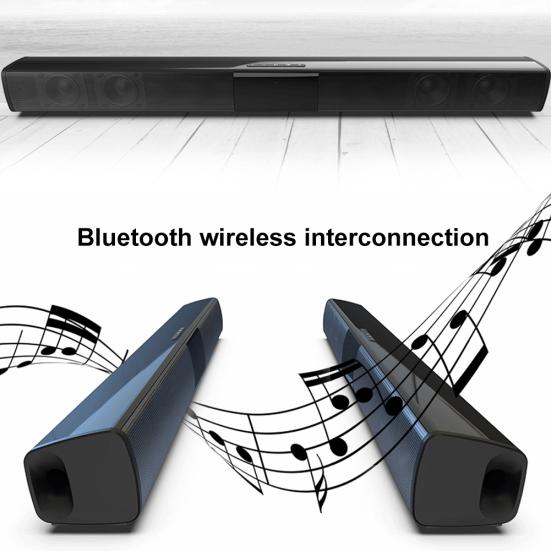 BS-28B Rechargeable Wireless Bluetooth-compatible Soundbar TV Home Theater Stereo Speaker