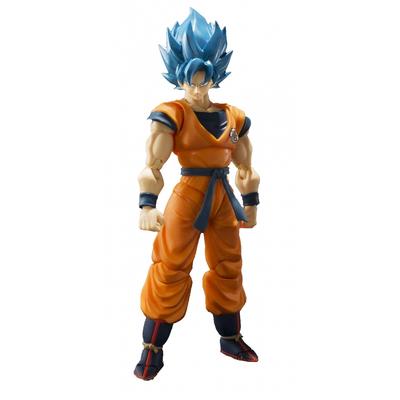 TAMASHII NATIONS SHFiguarts Dragon Ball Супер Сайян Бог Супер Сайян Сон Гоку -Супер- Приблизительно. Подвижная фигура, окрашенная в цвет АБС и ПВХ, 140 мм.