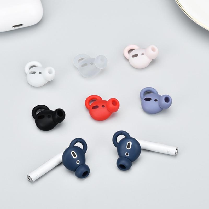 2 шт. Нескользящие силиконовые насадки-чехлы для наушников 1/2 и Earpods Запасные части