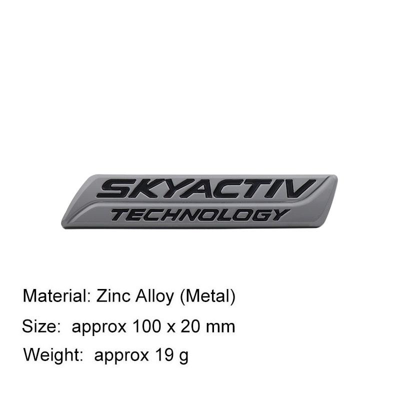 3D Car Styling SKYACTIV TECHNOLOGY For Car Hood Fender Trunk Rear Bonnet Nameplate Decal Emblem Badge Sticker
