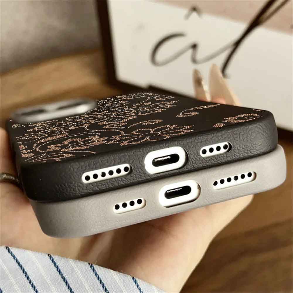 Чехлы для мобильных телефонов с цветочным принтом, кожаный силиконовый чехол для iPhone, Xiaomi, Samsung, противоударный чехол для телефона с защитой от царапин