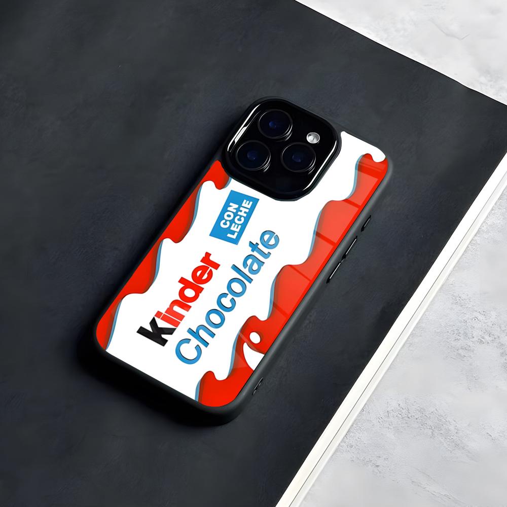 Чехол-телефон Trolly Egg K-KINDER JOY с сюрпризом для IPhone 17 Pro Max 16 15 14 13 11 Pro Max Plus Стеклянный чехол для телефона