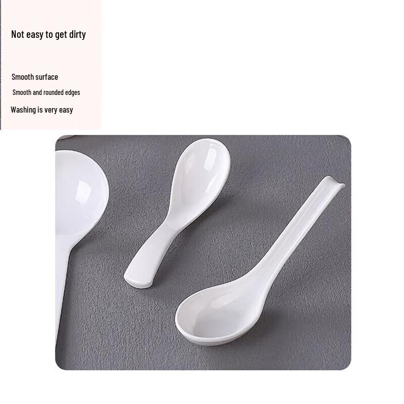 A5 Melamine Long Handle Soup Spoon