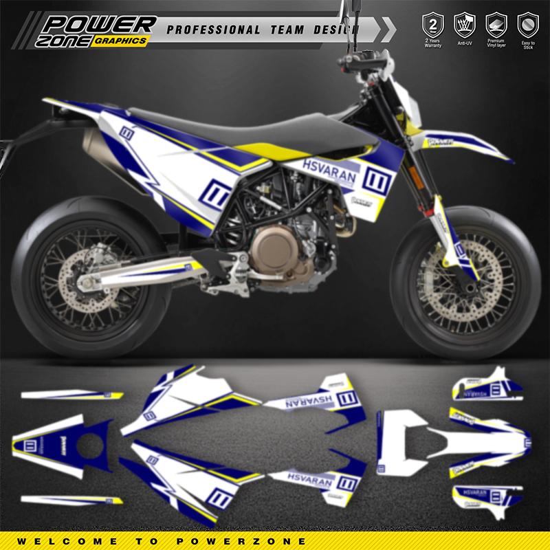 PowerZone Индивидуальный комплект наклеек с графикой команды Для Husqvarna Наклейка 2015-2020 701 SUPERMOTO ENDURO 2015-2017 2018 2019 2020