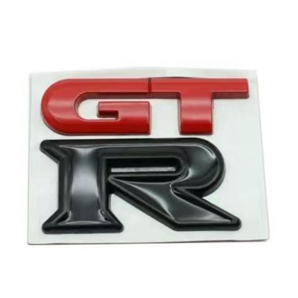1pc 3D Metal GTR logo Badge Sticker Car Rear Trunk Emblem Decal Nine Colors are Available for Selection