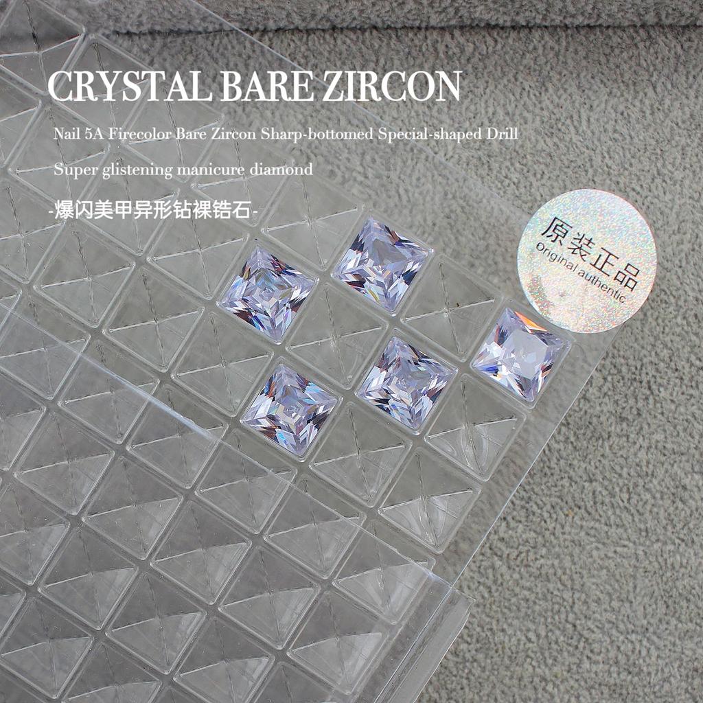 Вспышка Мини Маленький Голый Цирконий Кончик Нижний Куча Бриллиантовый Инопланетный Камень Сахарный Голубиный Яйцо Капля Воды Дизайн Ногтей Конский Глаз Украшения Для Ногтей