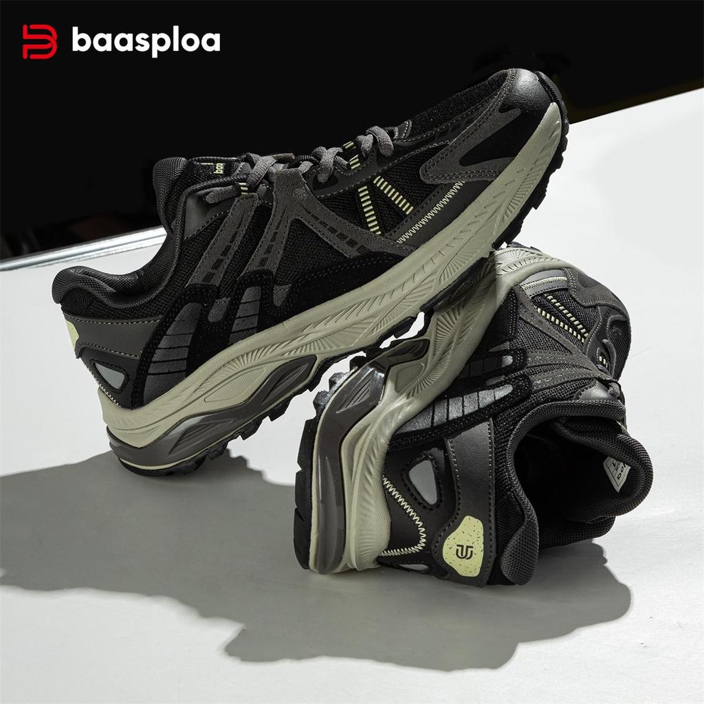 BAASPLOA Мужские кроссовки для бега, сетчатые, дышащие, мужские кроссовки для бега на открытом воздухе, нескользящие, ретро, мужские модные кроссовки для бега на открытом воздухе