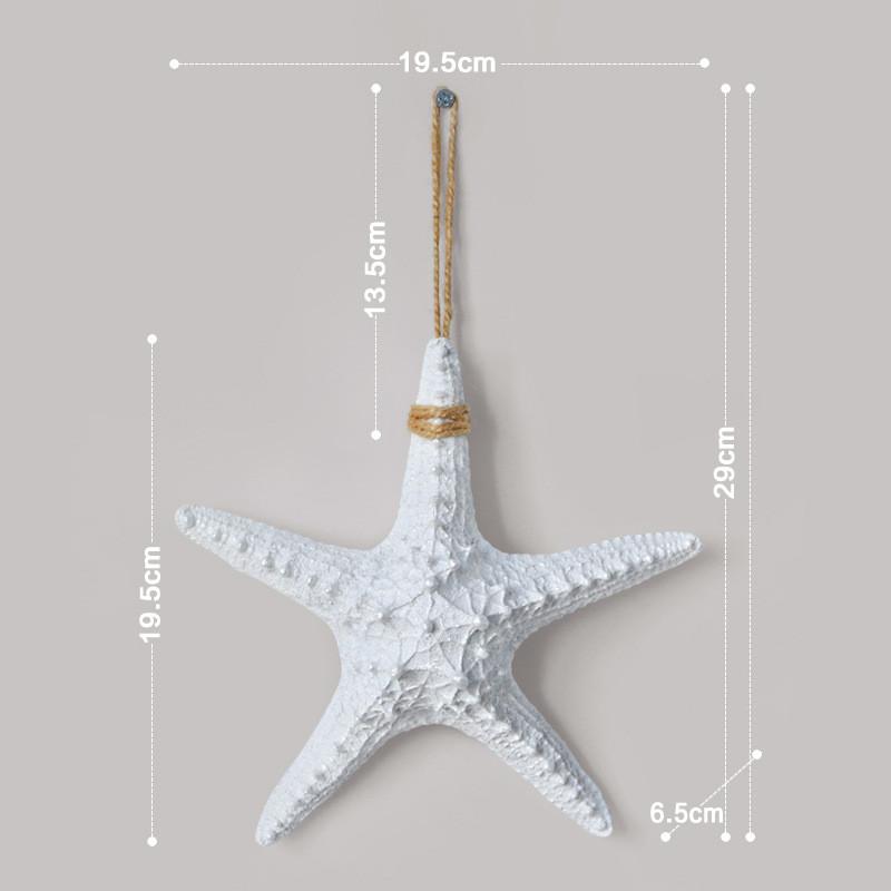 Trendy Ceramic Starfish Wall Ornament For Stylish Home Interior Design