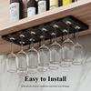 Stainless Steel Inverted Hanging Wine Glass Storage Rack
