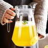 Прозрачный стеклянный кувшин для холодной воды с крышкой для дома или ресторана | Кувшин для сока и напитков большой емкости