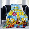 1Pc Simpsons Movie Adventure Blanket Soft And Comfortable Casual Warm Camping Travel Christmas Halloween Gift M921915