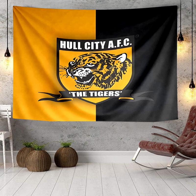 Hull City Fire Emblem Tapestry, Unique Design Tapestry, Wall Decor for Bedroom,Livingroom, Playroom,Heartwarming Fan Holiday Gifts