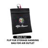 For Alfa Romeo Car Suede Storage Bag Air Vent Hanging Organizer Box Giulietta GT 159 147 156 Mito Brera Giulia Spider F1 qa9