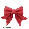 Hanging Decoration Pearl Cotton Gold Powder Bowknot Large Gold Shiny Bow Christmas Bow Big Bow-Tie