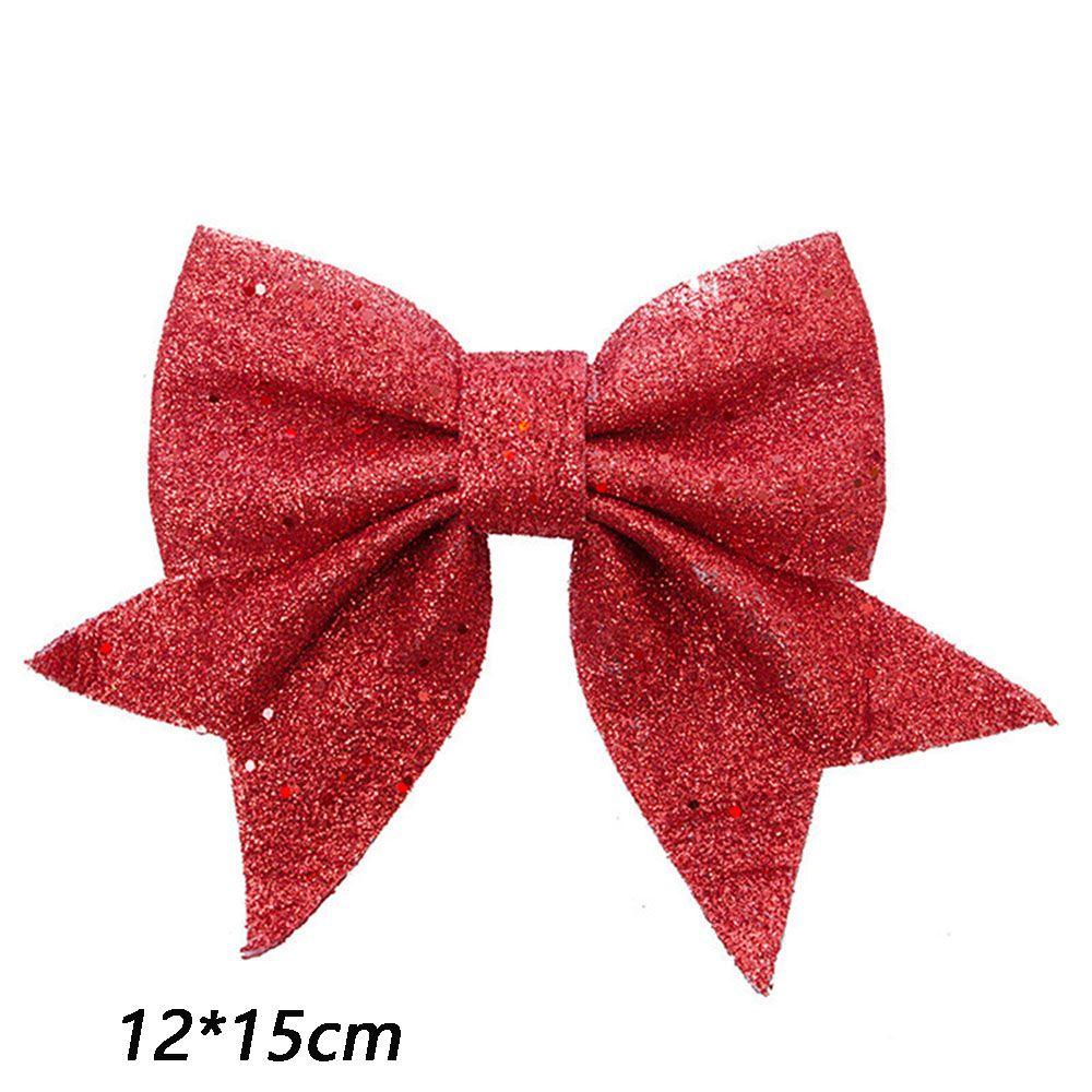 Hanging Decoration Pearl Cotton Gold Powder Bowknot Large Gold Shiny Bow Christmas Bow Big Bow-Tie