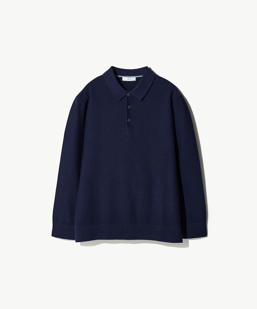 STCO Diems Soft Touch Collar Knit Navy (Classic Fit)_Dktxa04Csn