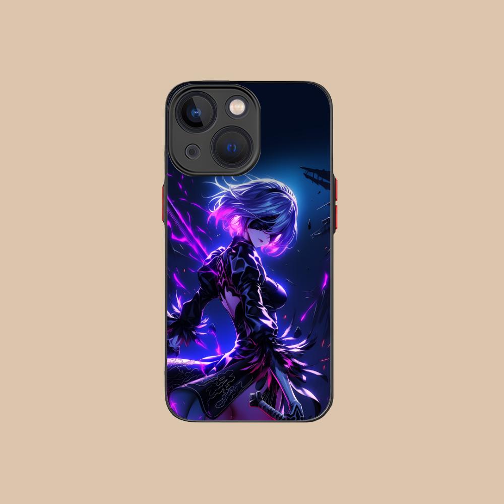 Аниме Nier 2B Силиконовый чехол для мобильного телефона для iPhone 17 16 15 14 13 12 11 X XR XS Air Pro Max Plus Mini Цветной чехол