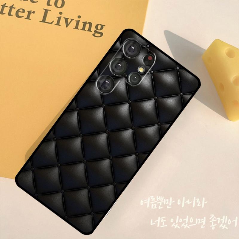 Диван с стеганой текстурой, узор короны, чехол для телефона Samsung Galaxy S25 Ultra S9 S10 S20 S22 S21 FE S23 S24 Plus, задняя крышка