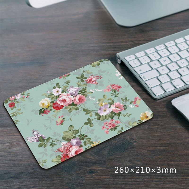 210*260*3mm Mouse Pad Non-Slip Office Tables Desk Mat Oil Painting Style Mouse Carpet Rubber Base Desktop Pad
