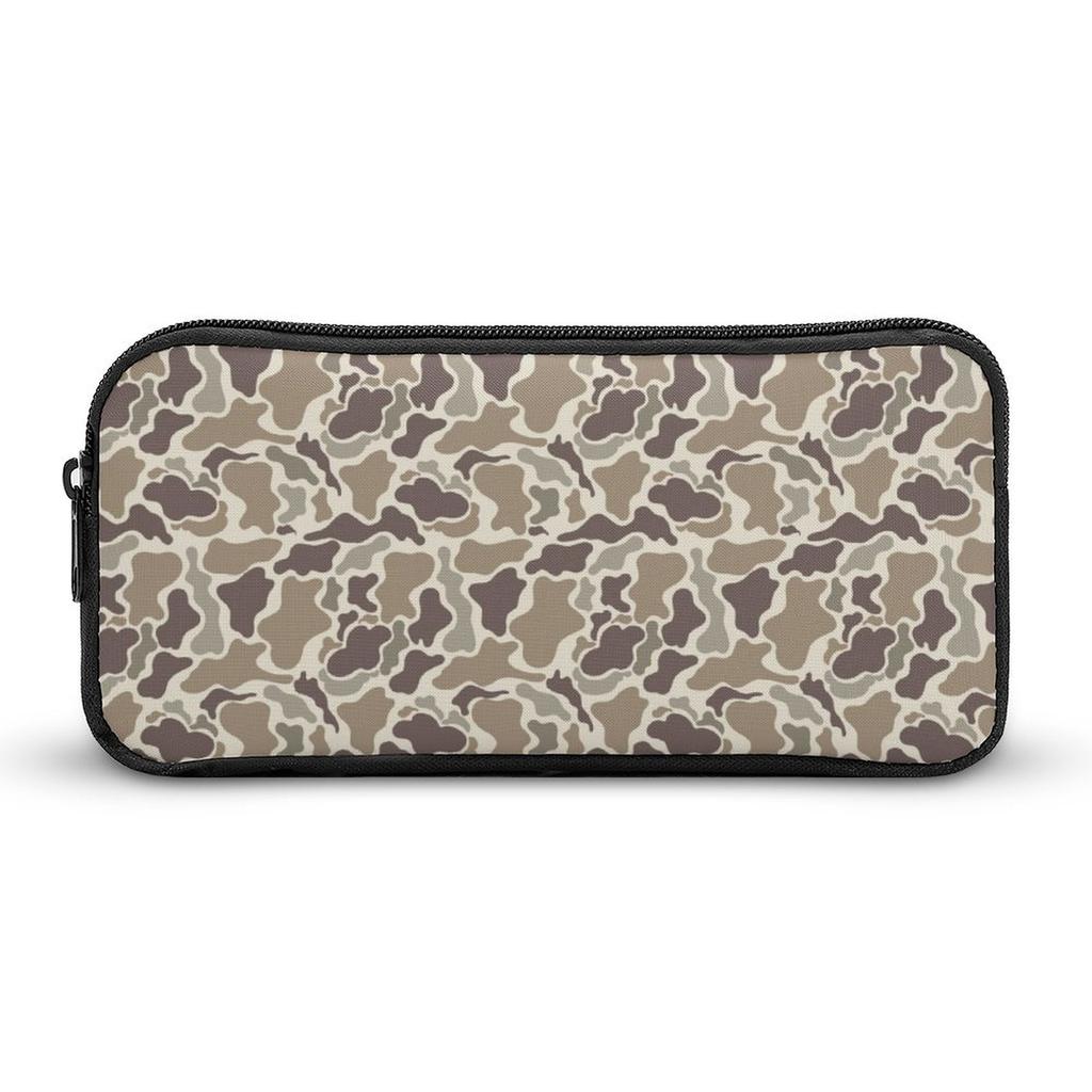 DG2-SS00038 No Moq Customization Pattern Camouflage Canvas Zipper Insulated Portable Casual China Polyester Pencil Case