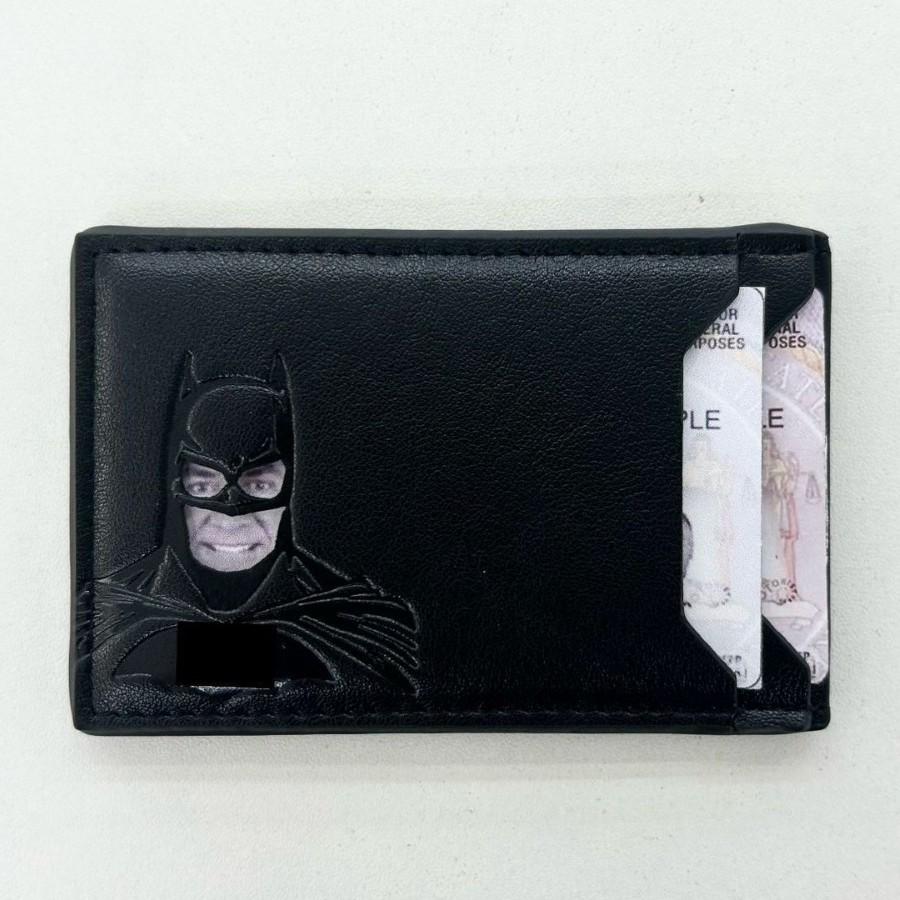 Men's Batman Hero Squad Card Holder & Wallet - Multi-Card Slot, Hollow Design, Short Style