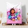 1pc Blanket Gabby's Dollhouse2 Print Design, Lightweight Blanket for Sofa, Bed- Soft &Warm, Gift for All Seasons like Christmas, Halloween