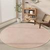 SOMANT Summer Dust Mite Odor Nordic Floor Fall Compatible with Underfloor Heating and Heated Mocha 140cm Diameter Rug, Rug, Non-Slip, Soundproof,