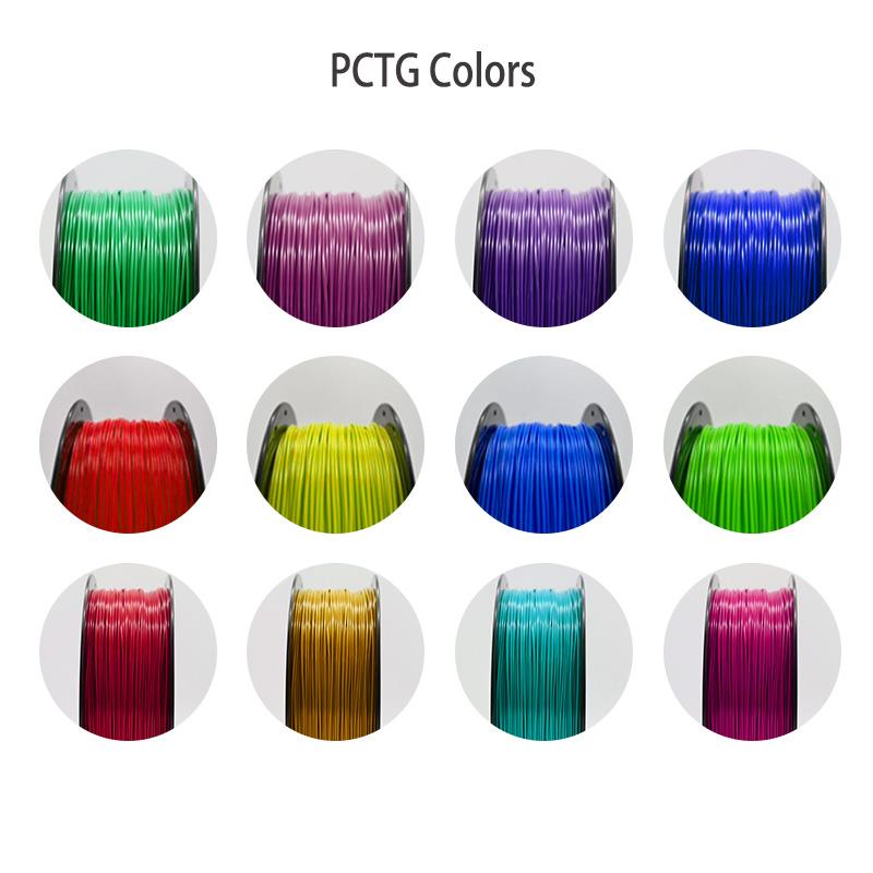PRINTROO Matte Clear PCTG Filament 1.75mm 1Kg Spool Anti Fingerprint Vacuum Pack for Non Reflective Product Mockups