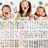 Children's Tattoo Sticker Character Mask Decoration, AC. Animal Theme, 1 Set