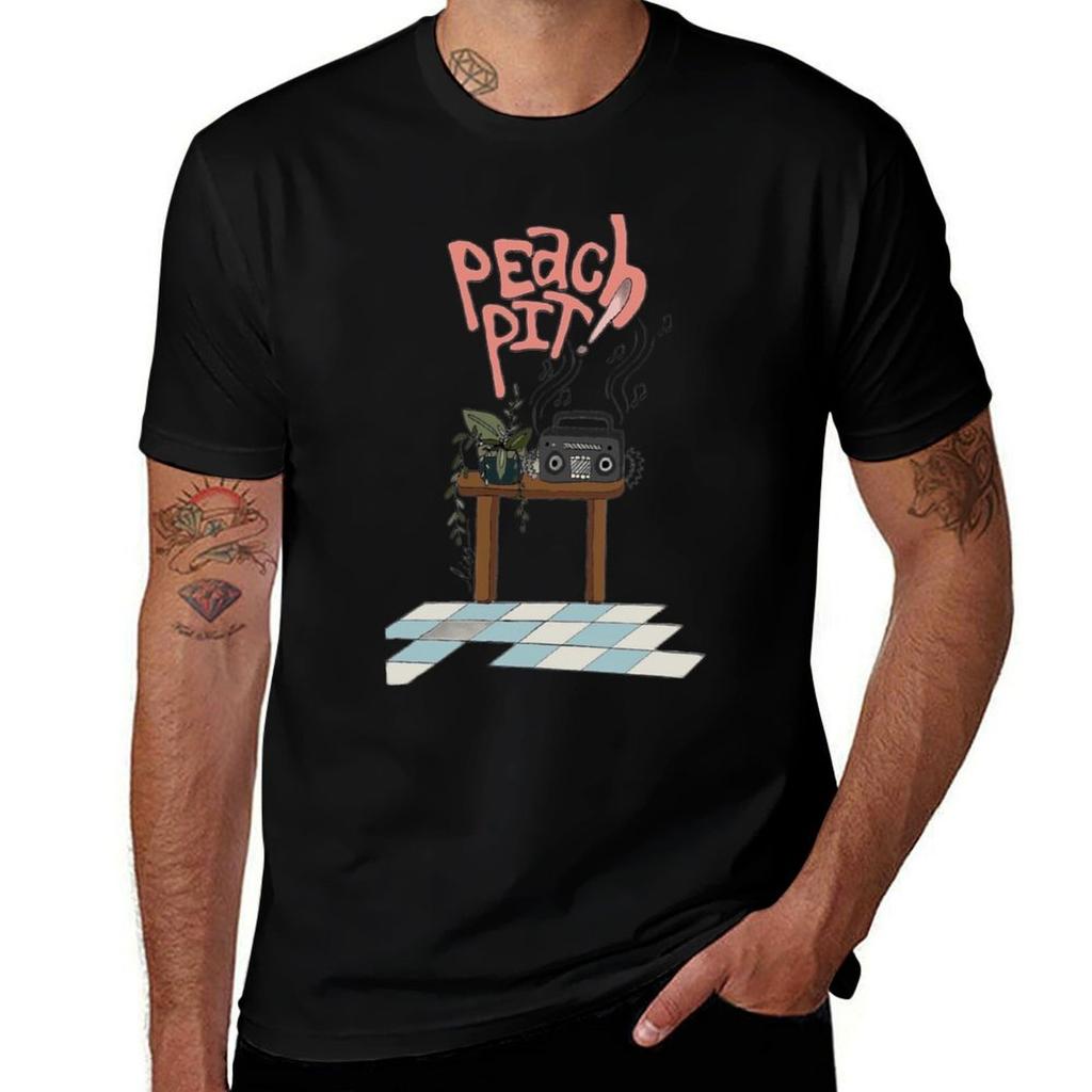 Original Peach Pit Fan Art Tshirt Graphic Print Short Sleeve Tshirt