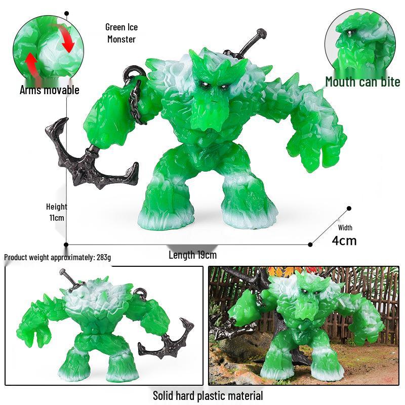 Dinosaur & Dragon Plastic Toy Set: Mythical Animal Figures for Kids