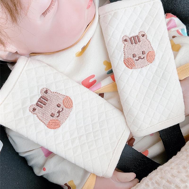 Аксессуары для детских колясок Универсальный милый чехол для плечевого ремня для младенцев Защита груди Автокресло Безопасность транспортного средства Накладка на плечевой ремень