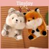 Fluffy And Cute Plush Animal Character Keychain Ideal For Bag Charm And Gift