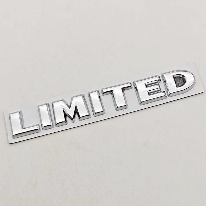 3D Metal Car Letters Logo LIMITED Rear Trunk Badge Sticker Emblem For JEEP Grand Cherokee Overland Compass Wrangler Accessories ALY1