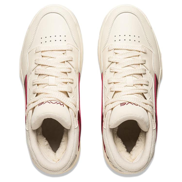 Li Ning Wave MID FLEECE Минималистичный Стиль Универсальные, Мягкий Отскок, Увеличение Высоты Платформы, На Флисовой Подкладке Удобные AGCU159-1
