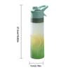Gradual Fog Surface Water Cup High Color Spray Sports Water Cup Men'S And Women'S Water Spray Plastic Cup Gift Cups Water Bottle