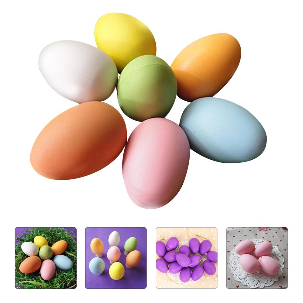 12 шт. пасхальные яйца DIY принадлежности подвеска пластиковая курица украшение ручная роспись имитация