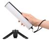 Portable RGB Video Light 2500K 9000K LED Fill Light Adjustable Brightness Magnetic Backside with Desktop Tripod Strap