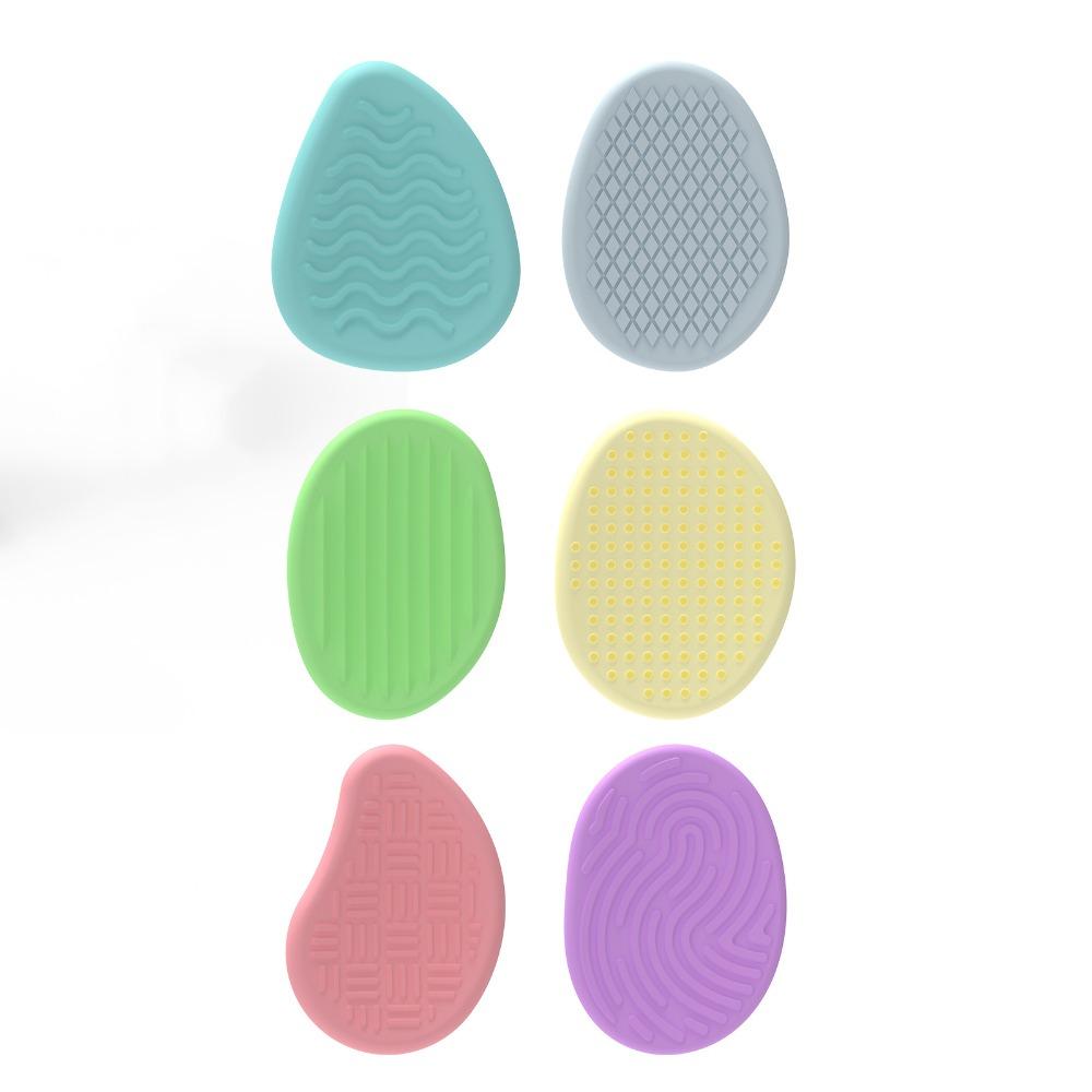 6PCS/set Textured Children Sensory Stone Relaxing Silicone Suction Cup Toy  Toddlers