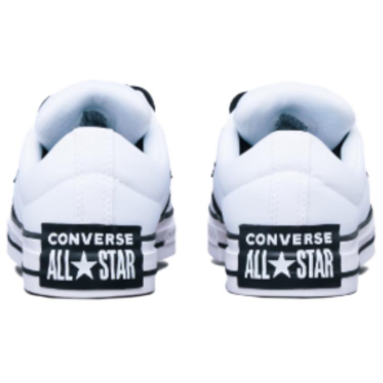 Converse Кроссовки для скейтборда Puff Player, нескользящие, износостойкие, низкие, унисекс, бело-черные, A14721C