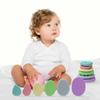 6PCS/set Textured Children Sensory Stone Relaxing Silicone Suction Cup Toy  Toddlers