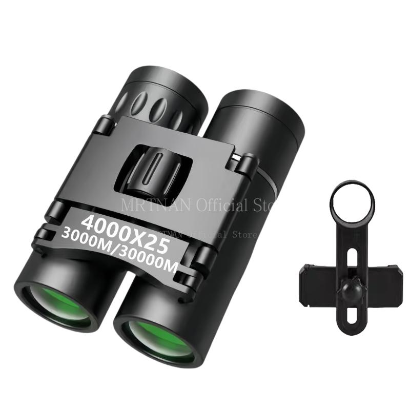 Бинокль-телескоп 4000x25HD с дальностью 3000 м, оптика BAK4 FMC, складной мини-портативный телескоп, для охоты, кемпинга, походов