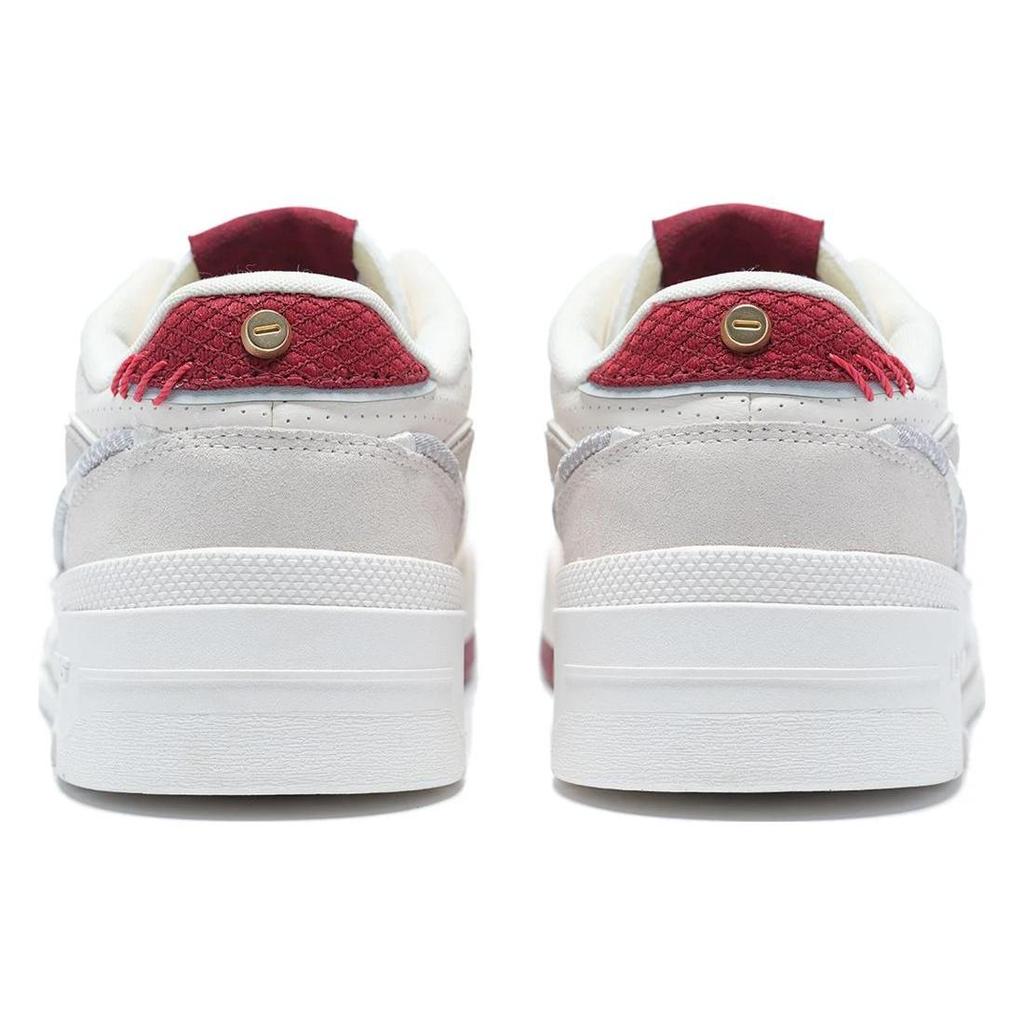 Li Ning 001 BTC Prm Износостойкие Дышащие Низкие Кеды для Скейтборда Женские Бело-Серые AGCT004-3