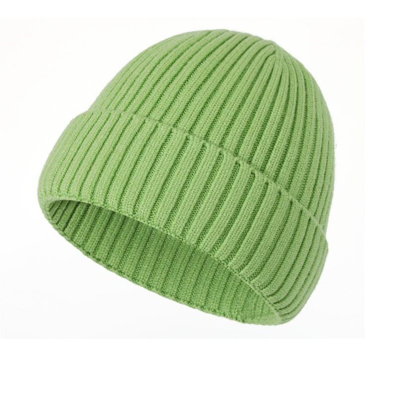Unisex Warm Knitted Beanie Hat With Wide Brim Rabbit Wool Blend Winter Ski Cap Outdoor Cold Weather