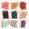 80pcs Natural Stone Beads Blue Tiger Eye Agate Turquoise Rose Quartz Lapis Jade Opal Round Loose Beads for Jewelry Making DIY Bracelet 4mm