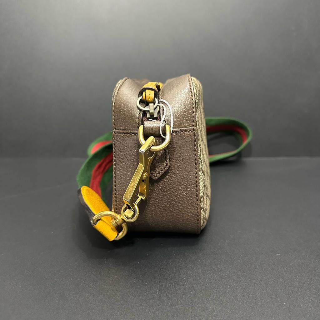[Б/У] Серия Neo Vintage Металлическая Голова Тигра с Золотым Логотипом Монограмма Холст И Кожа Сумка для Фотоаппарата - Очень Хорошее Состояние #1GN9U3Z